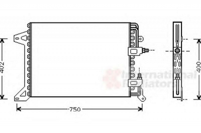 VAN WEZEL 28005034 -  Конденсатор, кондиционер